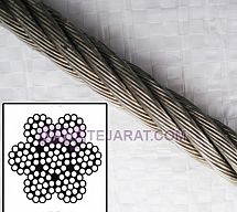 Stainless steel 7*19 wire rope